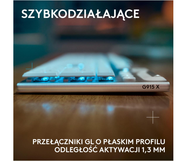 Logitech G915 X Lightspeed Tactile biały - 1276176 - zdjęcie 3